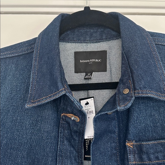 Banana Republic Jacket Dark Rinse Size Medium NWT - Picture 4 of 8